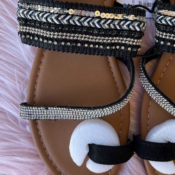 Sonoma Boho Slide Sandals With Bling Women Size Small - Picture 3 of 8